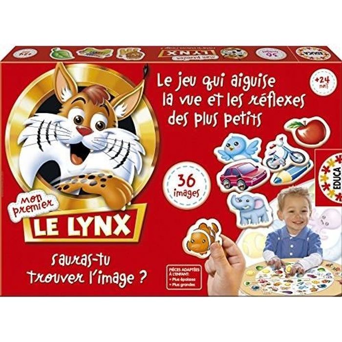 Educa - 15492 - Jeu de Réflexion - Mon Premier Lynx - 36 Images 15492 -  Cdiscount Jeux - Jouets