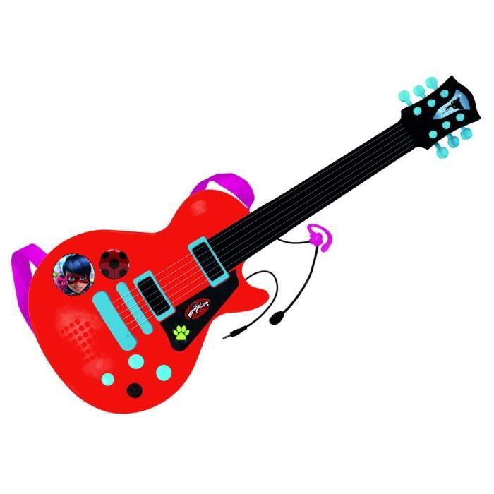 Guitares Et Instruments À Cordes Pour Enfants - 2685 Lady Bug Guitare  Électrique Microphone