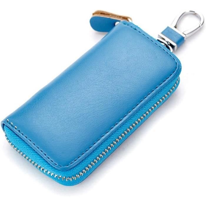Garosa sac pour porte-clés PU cuir voiture Smart Key Keychain Holder Case  Remote Key Fob Bag Black - Cdiscount Bagagerie - Maroquinerie