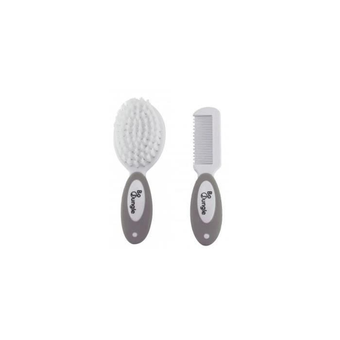 Bo Jungle Brosse Douce Et Peigne Bebe Taupe Cdiscount Puericulture Eveil Bebe