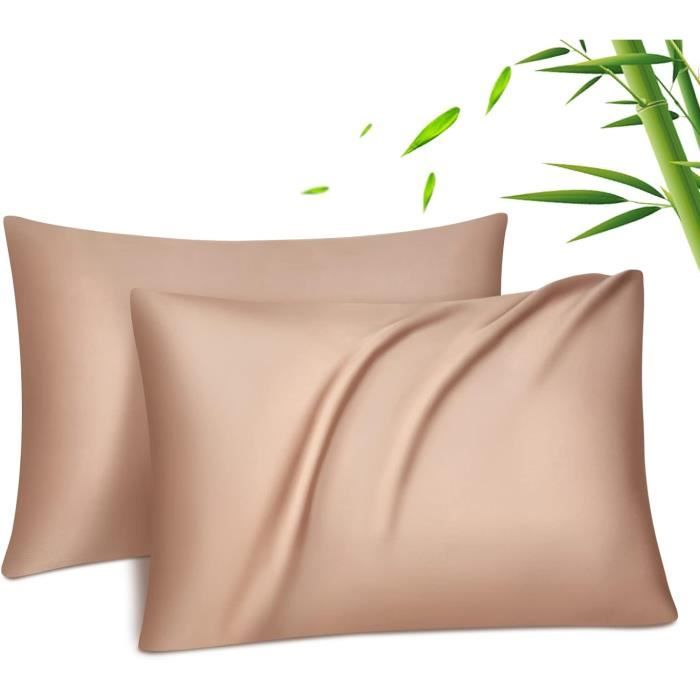 Paire De Taies D'oreiller Sheex Experience Cooler - King Size 20x40 - Taupe