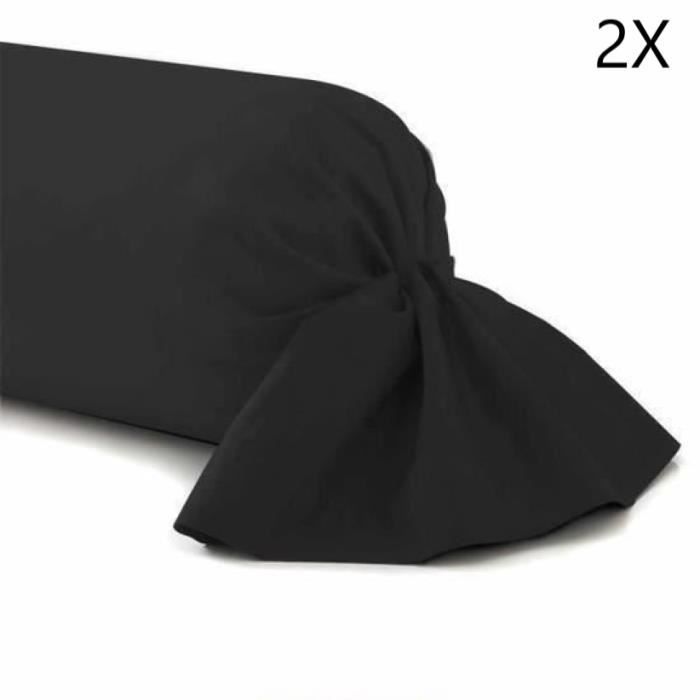 Taie De Traversin STOF Eden 45x185 Cm - 100% Coton Oeko-Tex Blanc - Linge De Lit Haut De Gamme