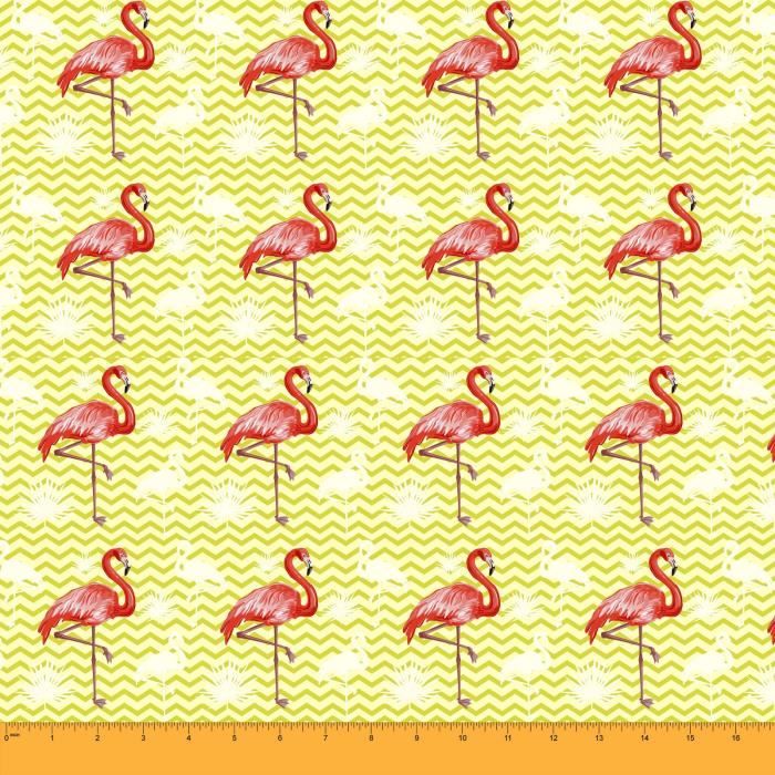 Soimoi 55 Gsm Oiseau Flamant Rose Imprimer 42 Pouces De Large Viscose En Mousseline De Soie Tissu Materiel 1 Cour Jaune Pale Cdiscount Beaux Arts Et Loisirs Creatifs