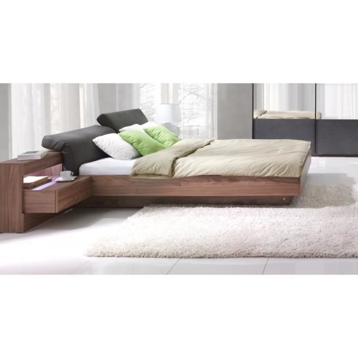 Lit coffre RENATO + sommier + tables de chevet intégrées avec LED couchage 160x200 cm. Idéal pour votre chambre. Marron Lit coffre RENATO + sommier + tables de chevet intégrées avec LED couchage 160x200 cm. Idéal pour votre chambre. Marron
