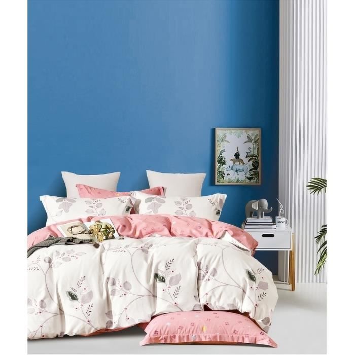 VISION - Parure housse de couette HELENA - Réversible - 240x220cm - 100