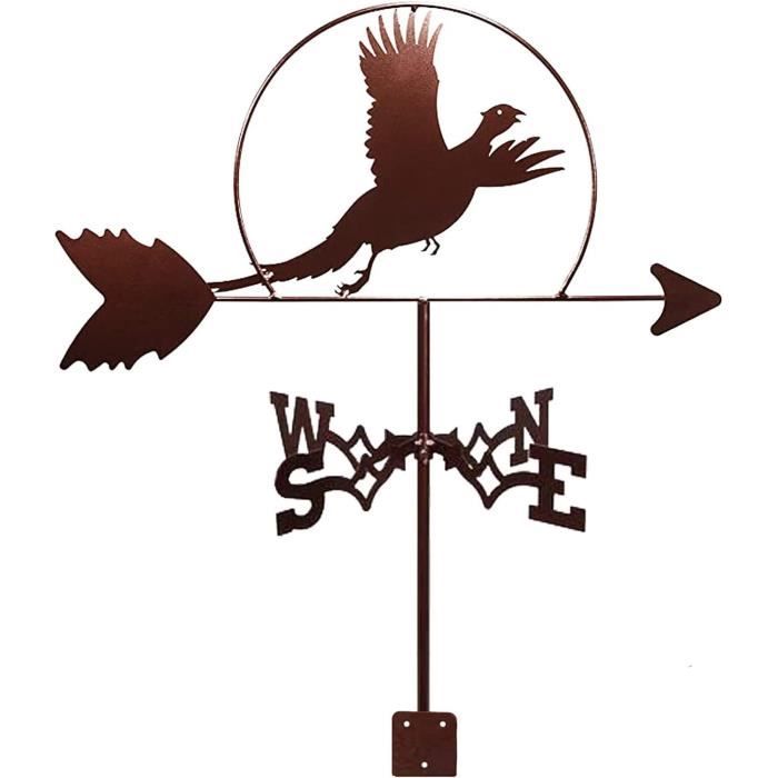 Girouette Pour Jardin, Girouette Vintage, Girouette En Métal, Girouette Décorative Avec Ornement