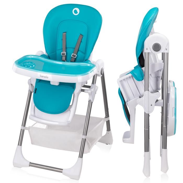 Lionelo Chaise Haute Evolutive Bebe Linn Plus Pliable Turquoise Cdiscount Puericulture Eveil Bebe
