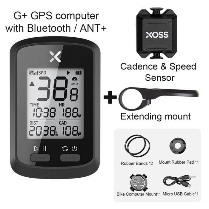 Compteur vélo,Compteur GPS sans fil de vitesse étanche pour vélo