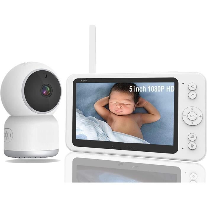 BOIFUN 2K 5 Babyphone Caméra Wifi Babyphone Vidéo Surveillance Camera Bebe  avec Smartphone App Control Vision Nocturne - Cdiscount Puériculture &  Eveil bébé