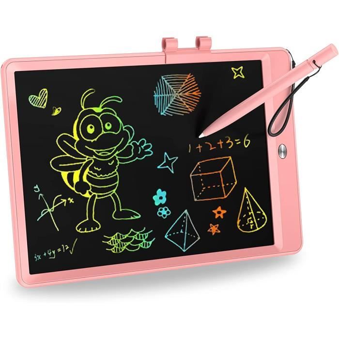 Tablette Dessin LCD Colorée Pour Enfants 2-8 Ans - Ardoise Magique Sans Papier - Écran Protecteur Yeux - 5