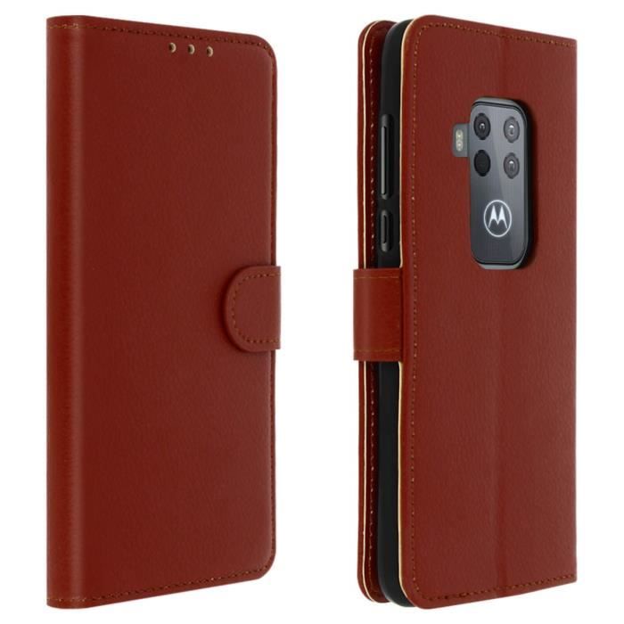 Étui Flip En Liège Pour Motorola One Zoom - Coque De Protection - Neuf