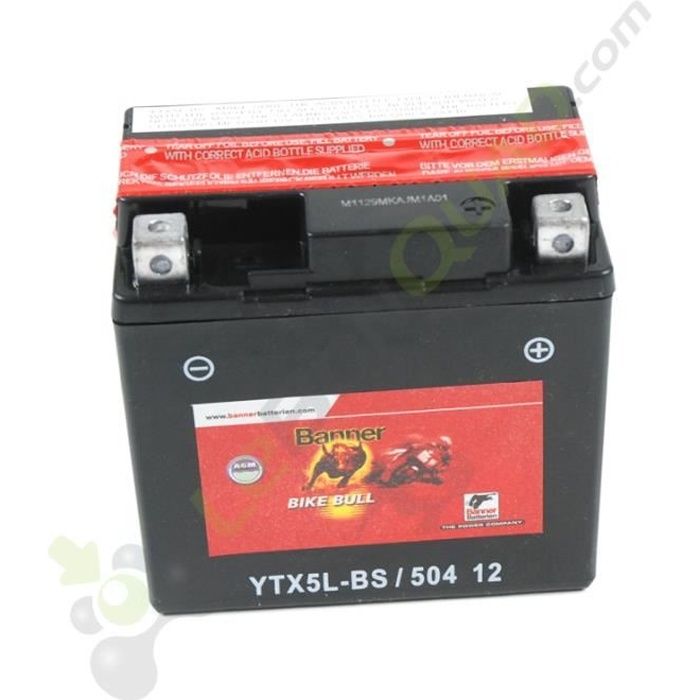 Batterie BANNER YTX5L-BS de Quad 110