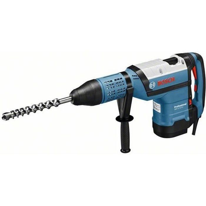 Perforateur burineur SDS-Max 11.9Kg 1700W 19J Ø de perçage béton 52mm GBH 12-52 DV BOSCH 0611266000