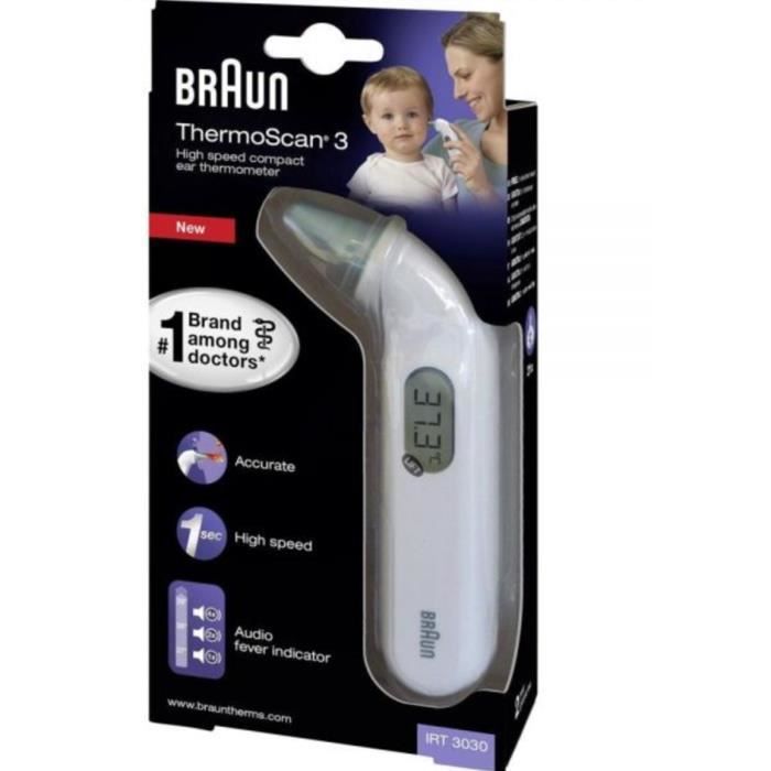 Braun Thermoscan 3 Thermometre Auriculaire Digital Cdiscount Pret A Porter Braun Thermoscan 3 Thermometre Auriculaire Digital Cdiscount Pret A Porter