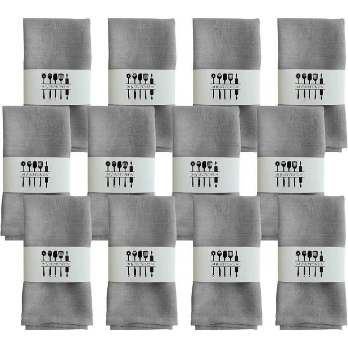 Lot De 12 Gants De Toilette 100% Coton Égyptien – 600g/m² – Ultra Doux Et Absorbants – Rose Pâle – Lavables En Machine