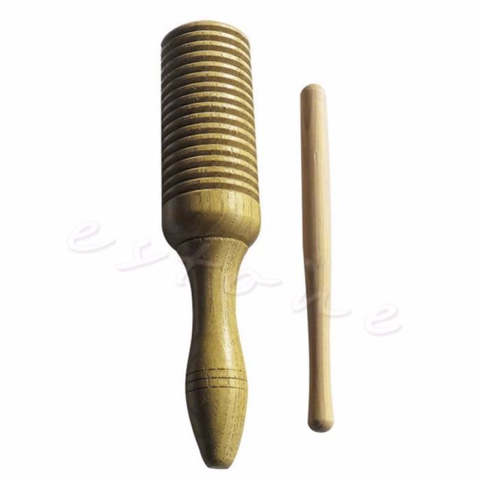 Jouet Guiro en Bois, Jouet Musical en Bois Instrument de Percussion Jouet Corbeau Sondeur Jouet Guiro Coloré pour Anniversaire Cadeau de Noël pour Enfant Adulte Débutant