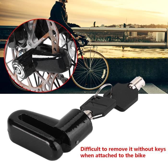Antivol pour vélos/ trottinette électrique/motos, antivol de frein à disque  multifonctionnel avec câble métallique, noir et rouge - Cdiscount Sport