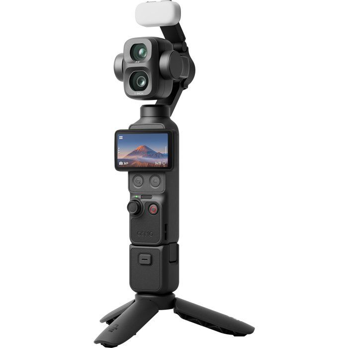 Caméra embarquée - DJI - Osmo Pocket 4P Vlog Combo - Stabilisation 3 axes - Compacte - Création de contenu