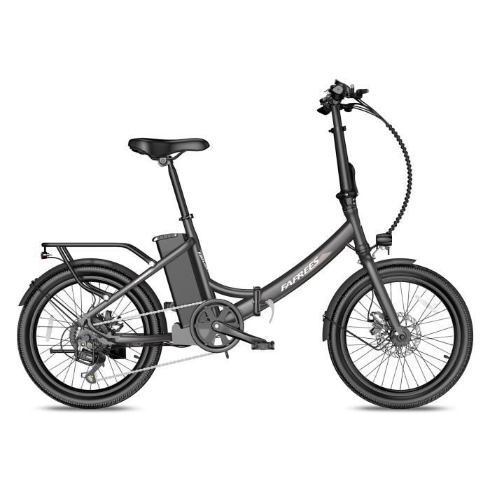 Vélo électrique FAFREES F20-LIGHT 250W Vélo Pliant 25 km/h 36V 14,5Ah 7 Vitesses Noir avec Cadeau Pompe