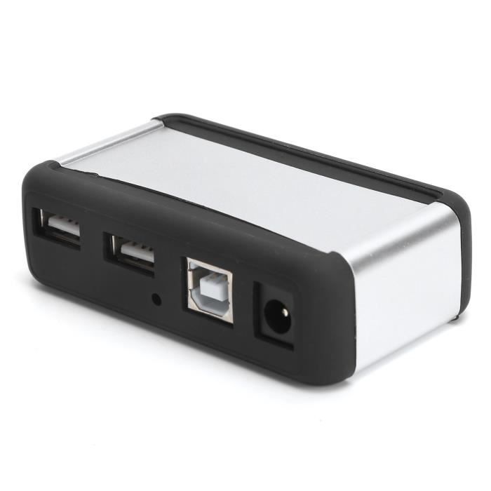 Hub USB 3.0, Hub USB 4 ports, répartiteur USB, répartiteur USB ultra fin  noir multi USB extendeur de port USB pour MacBook Air/Pro/Mini, PC