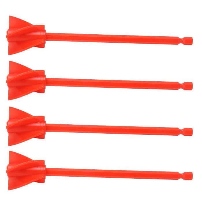 3 Lames De Mélangeur Pour Peinture & Ciment – Tête Hexagonale 5/16 – Parfait Pour Bricoleurs