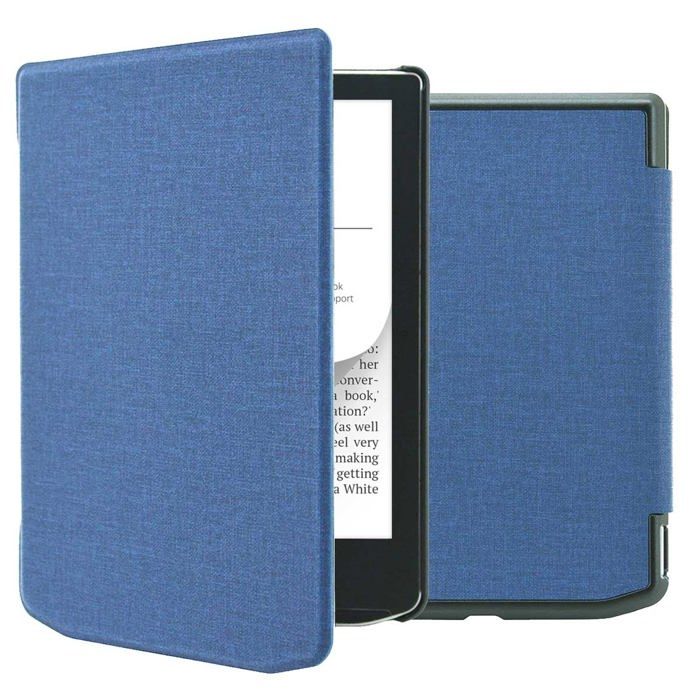 Custodia Kwmobile Per Pocketbook Verse/Pro/Color E Vivlio Light – Cover In Similpelle Con Cinturino A Mano E Chiusura Magnetica
