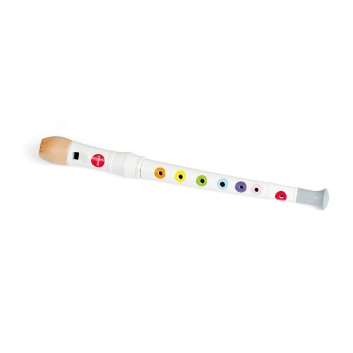 Flûte en bois - JANOD - Confetti blanche - Enfant - A partir de 3 ans