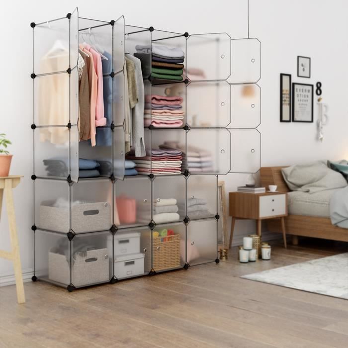 Armoire De Rangement 20 Cubes Langria Diy Armoire Penderie