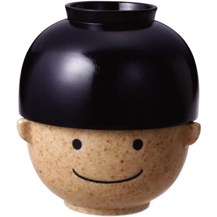 Zerodeko Bol à Soupe Miso De Style Japonais Avec Couvercle Et