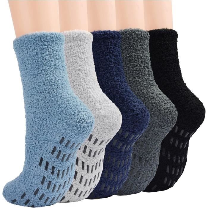 Lot de 2 paires de chaussettes antidérapantes