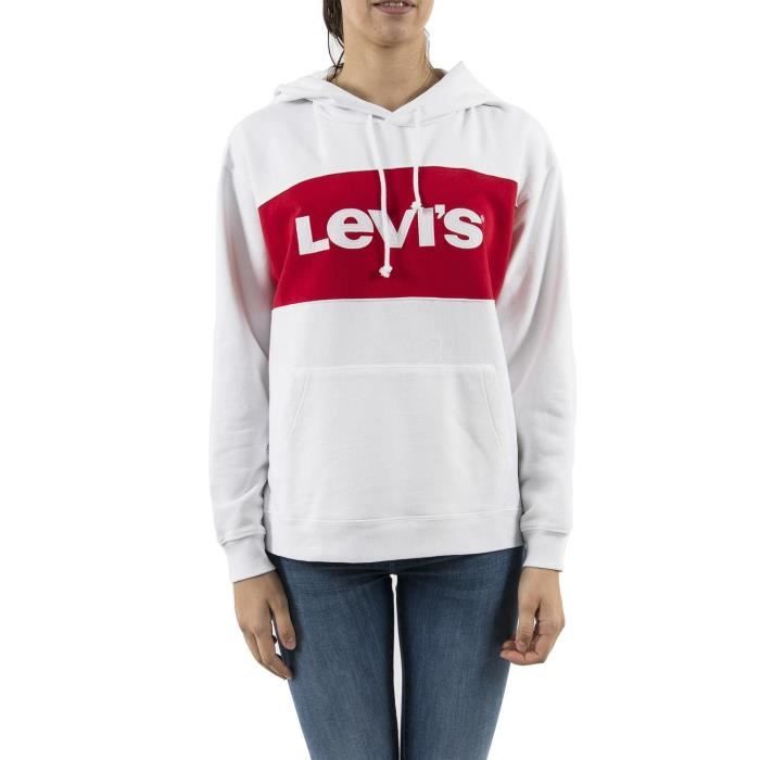 levis raw cut cb crop hoodie color block