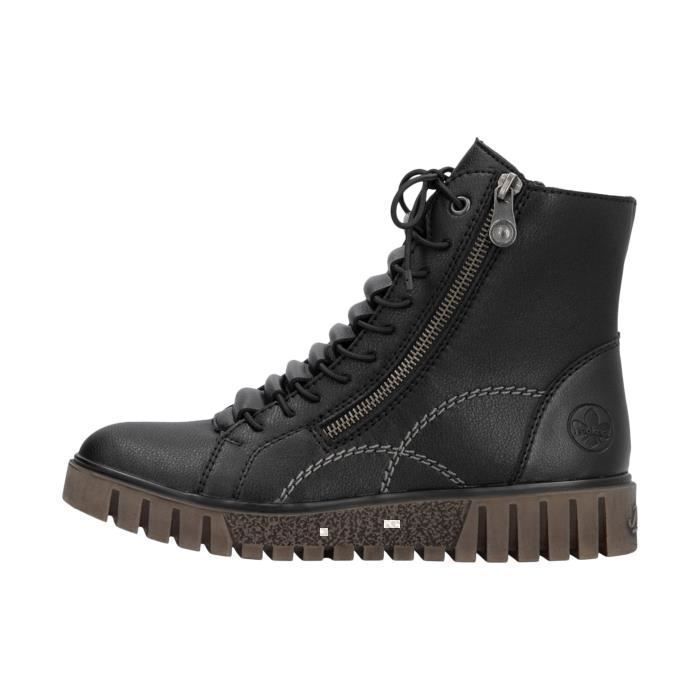 Rieker : Baskets Montantes Noires - Chauss'Family