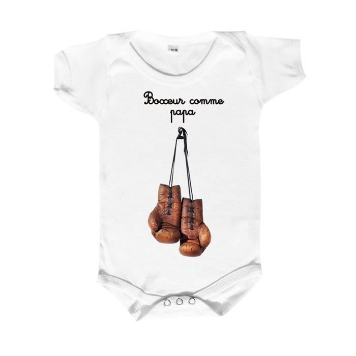 Vêtements Vêtements enfant unisexe Bodies bandeau Baby girl Ensemble de boxe / Body Gants personnalisés 