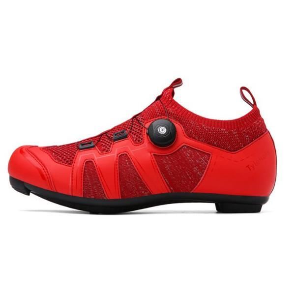 Chaussure de velo route rouge Pas cher Respirante Adulte Cycle Velo sur route Cdiscount Sport