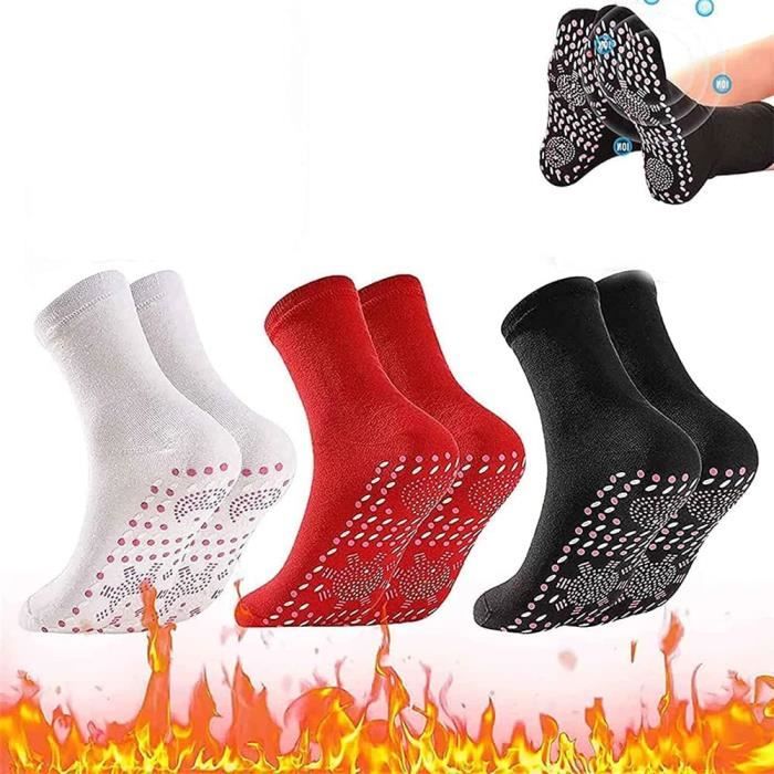 BALINS Chaussettes De Mise En Forme Auto-chauffantes D'acupression Tourmaline, Massage