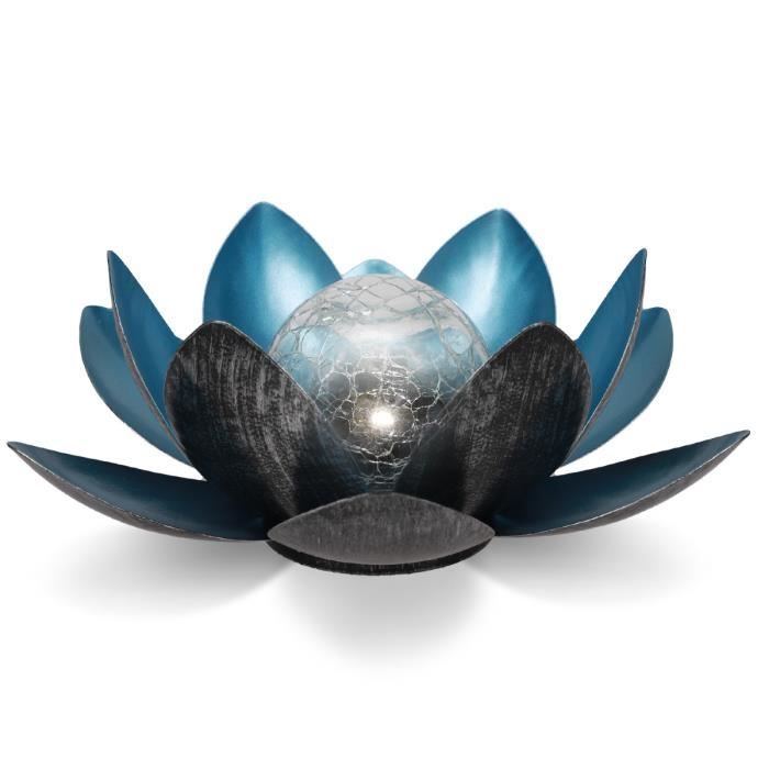 4C HiCollie 2021 Lumière de Lotus Imperméable à l/'eau Solaire Multicolore LED Couleur Changeante Lotus Fleur LED flottantes étanches Jardin Piscine Bassin