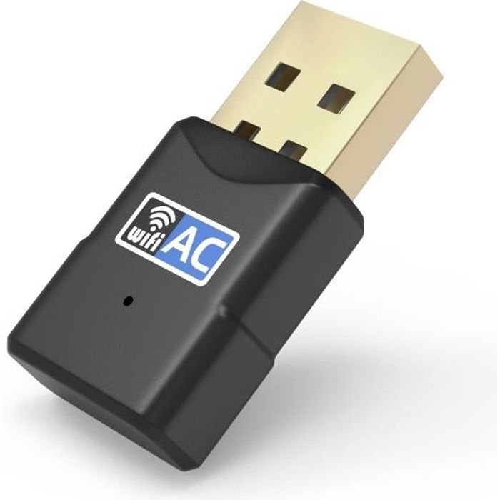 Mini Clé USB WIFI Adaptateur sans fil 600Mbps 2.4 + 5.8Ghz - Cdiscount  Informatique