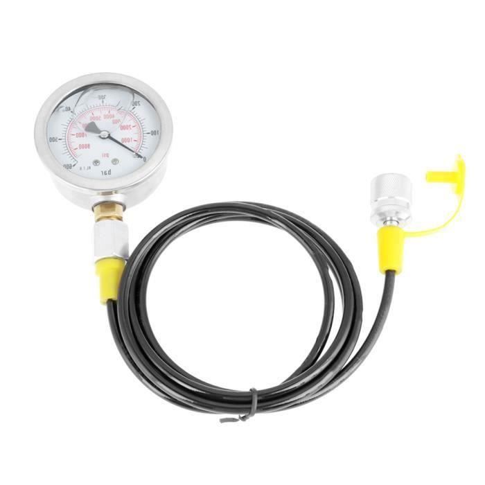 Kit Test Pression Hydraulique – 2 Adaptateurs – Pression Max 630 Bar – Pour Mesure, échantillonnage, Dépannage