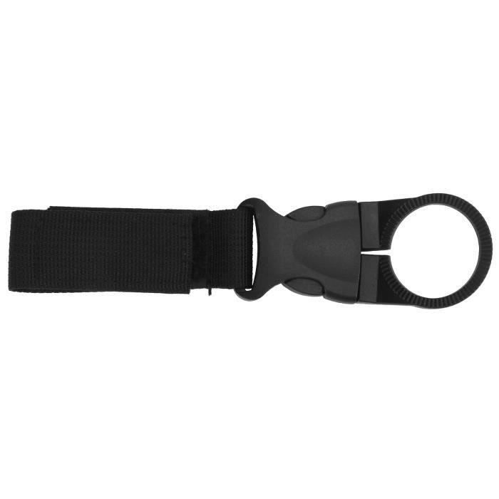 Clip Porte-bouteille D'eau - Lot De 4, Avec Boucle De Ceinture - Nylon Noir, Pour Randonnée, Vélo - 4