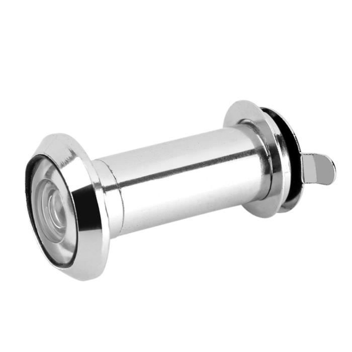 Regardez Qui Arrive ! Œilleton De Porte Peek O, Finition Nickel Satiné, Vue Ultra Large 140°