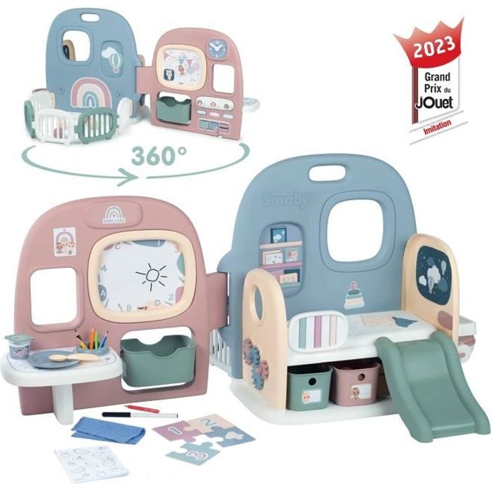 Smoby - Baby Care - Crèche 5 Espaces + 27 Accessoires