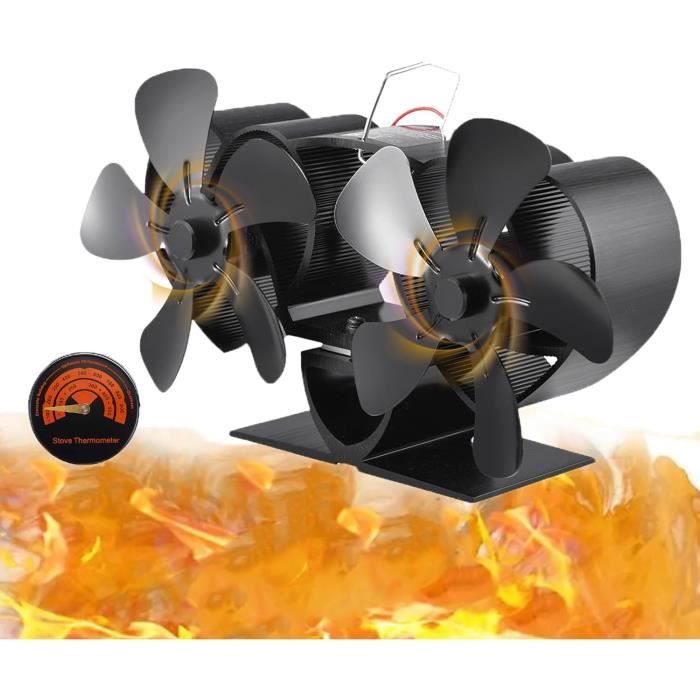 Feuille Générateur Pour Ventilateur De Cheminée - Graphite, Résiste à 227°C, Remplacement Facile - 8