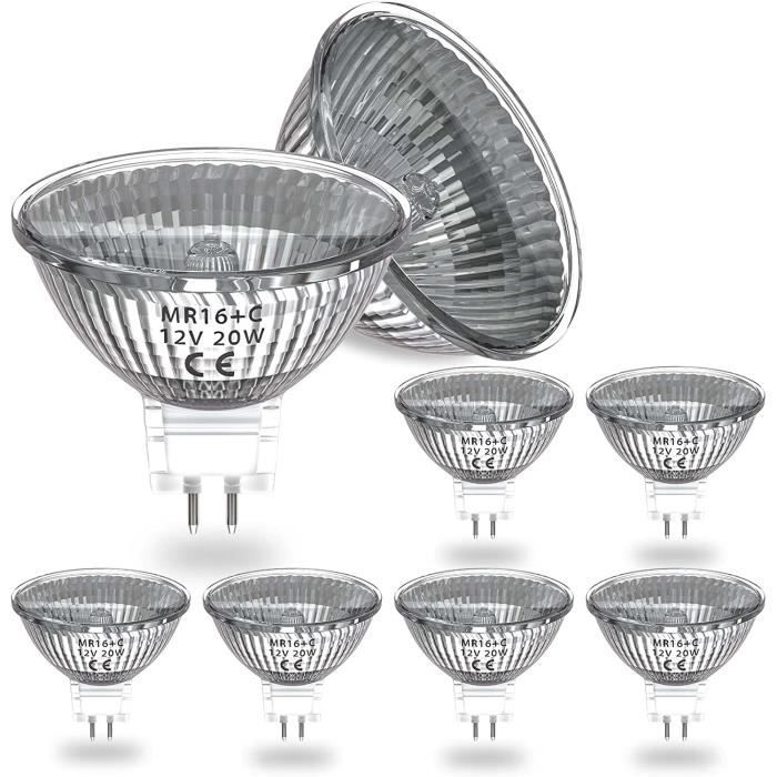 DoRight Ampoule Halogène GU5.3 MR16 20W 12V Blanc Chaud 2800K Dimmable