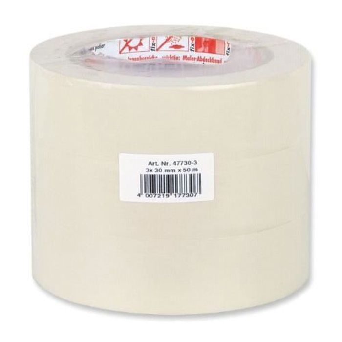 Ruban De Masquage 3M 501E 160°C - Beige - 18mm X 50m - Carton De 48