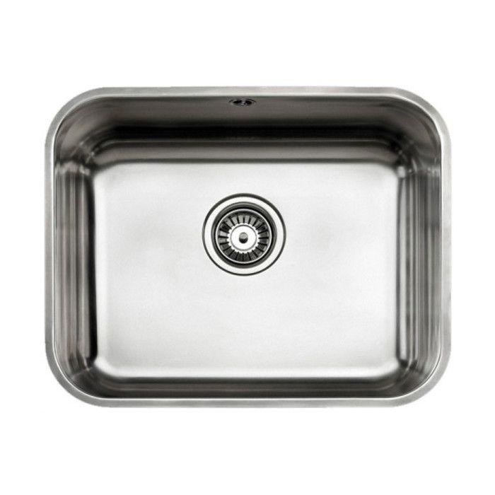 28 PO ÉVIER encastré noir métal armé simple bol calibre 16 cuisinière
