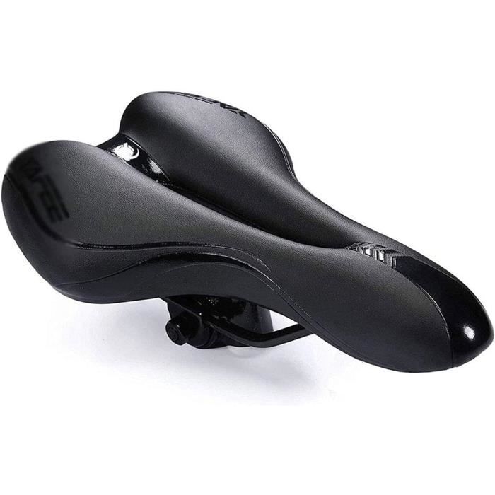 CDYWD Selle de Velo Ultra Confortable pour Hommes et Femmes, Large et Épais, Mousse à Mémoire de Forme Extra-épaisse, Ergonomique Selle Confort Velo pour VTT, Vélo De Ville, Ebike, Vélo d'appartement