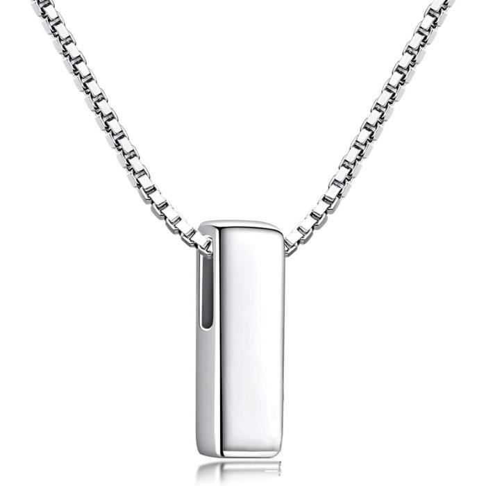 Pendentif lettre initiale en argent serti de zircons • Mon Pendentif