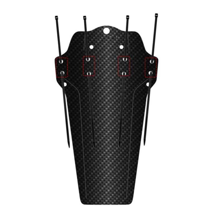 2 Pièces 3D Roue De Vélo En Fibre De Carbone Garde-Boue Vélo Garde-Boue