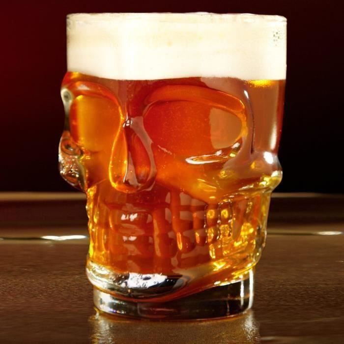 Gentlemens Club Chope à Bière Géante En Verre 1 Litre Avec Poignée