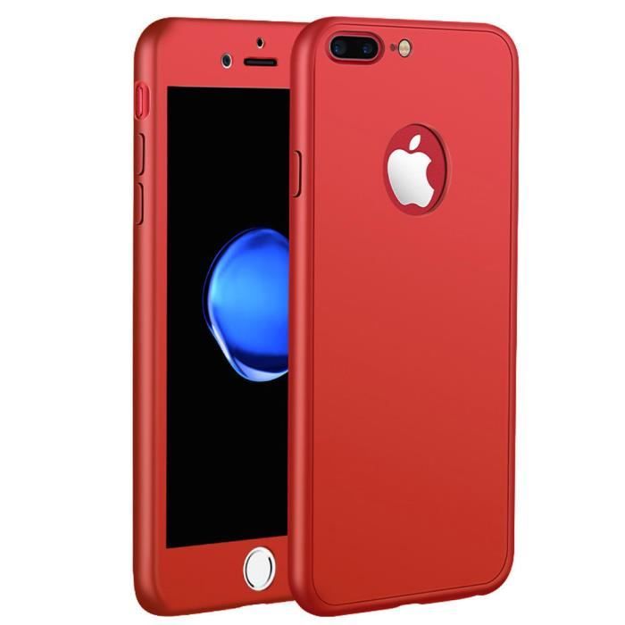 coque silicone rouge iphone 7 plus